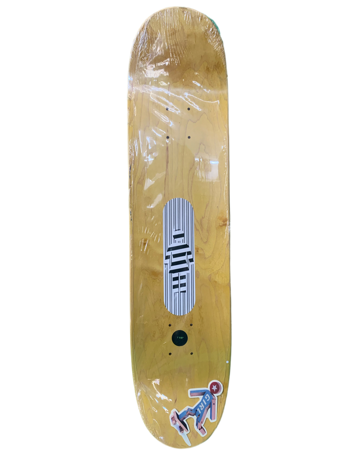 Girl Brandon Biebel Striped Red/Blue 7.6" Classic Skateboard Deck