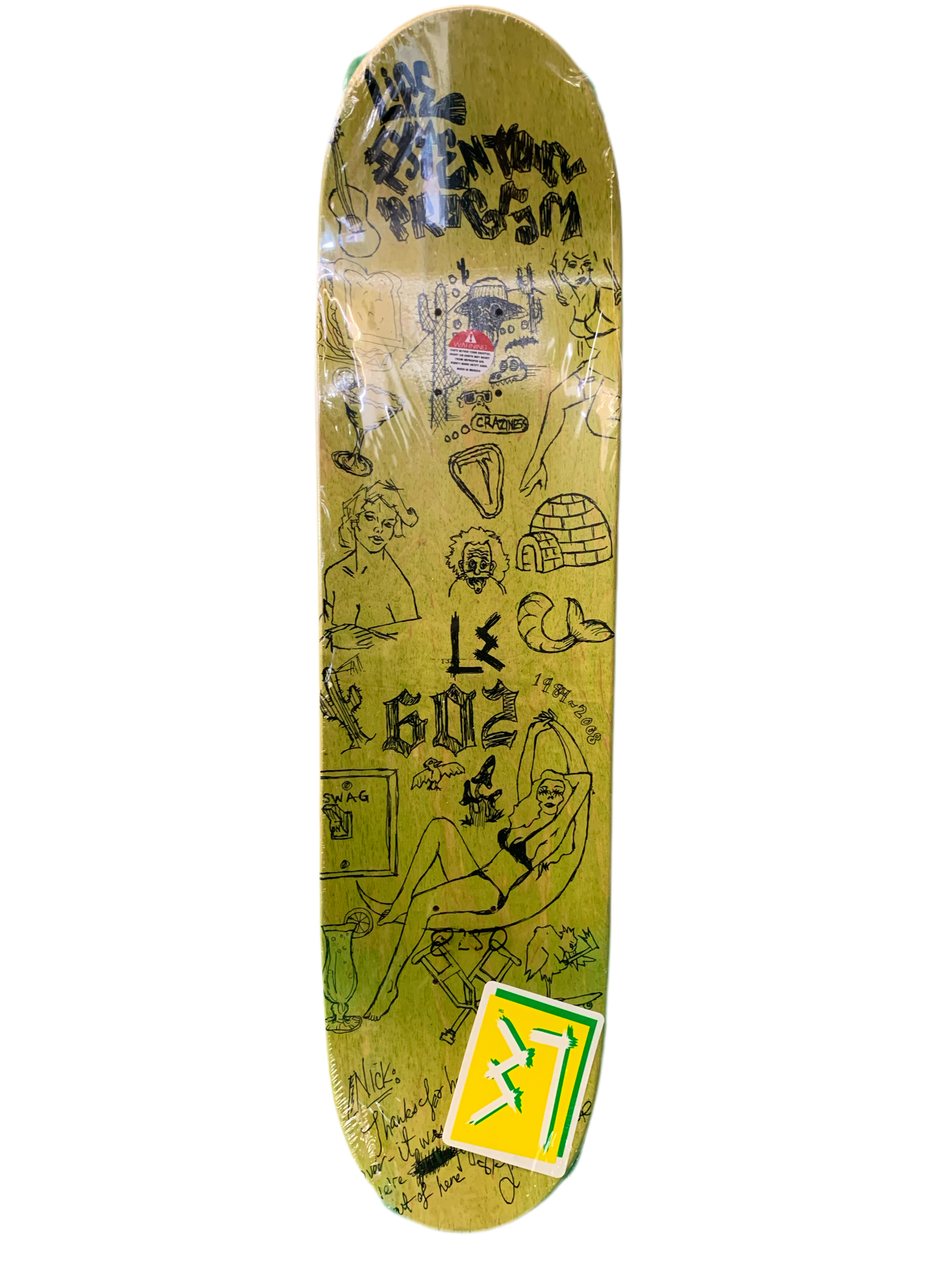 Life Extension Nick Trapasso Street 8.25" Classic Skateboard Deck