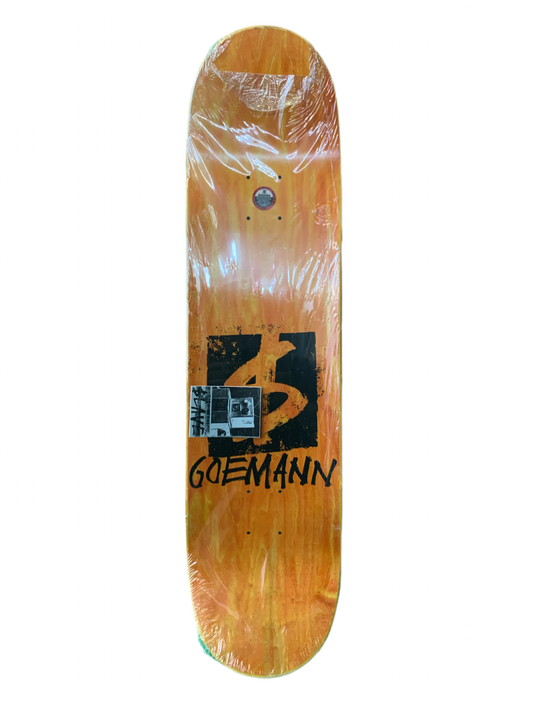 Slave Jon Goemann Logo Deck Brown/Blue 8.125" Classic Skateboard Deck