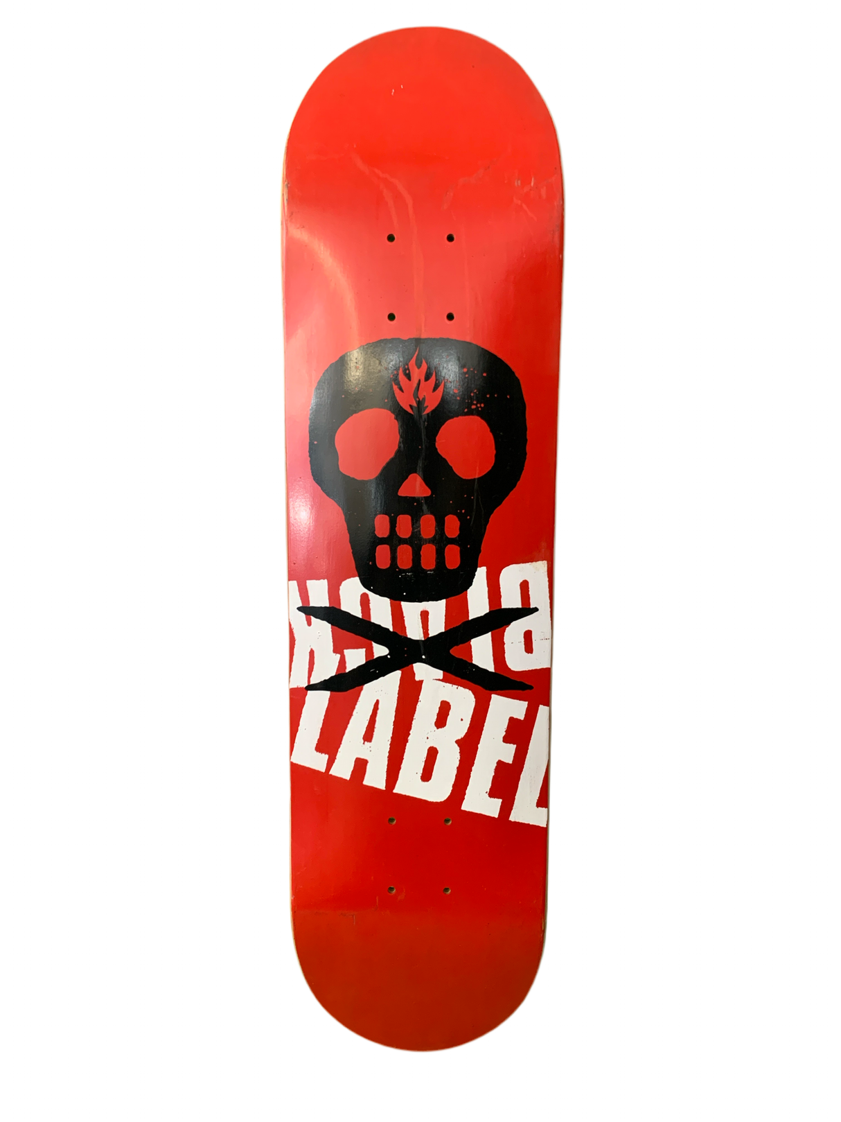 Black Label 2004 Team Let Them Die Skull Red/Black 7.9" Classic Skateboard Deck