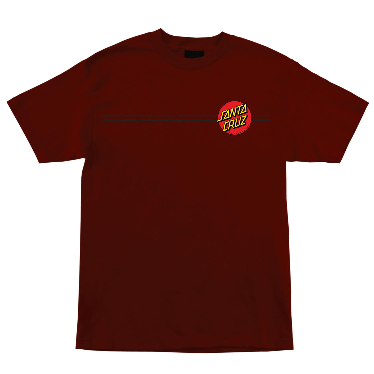 Santa Cruz Classic Dot Heavyweight Burgundy S/s Shirt