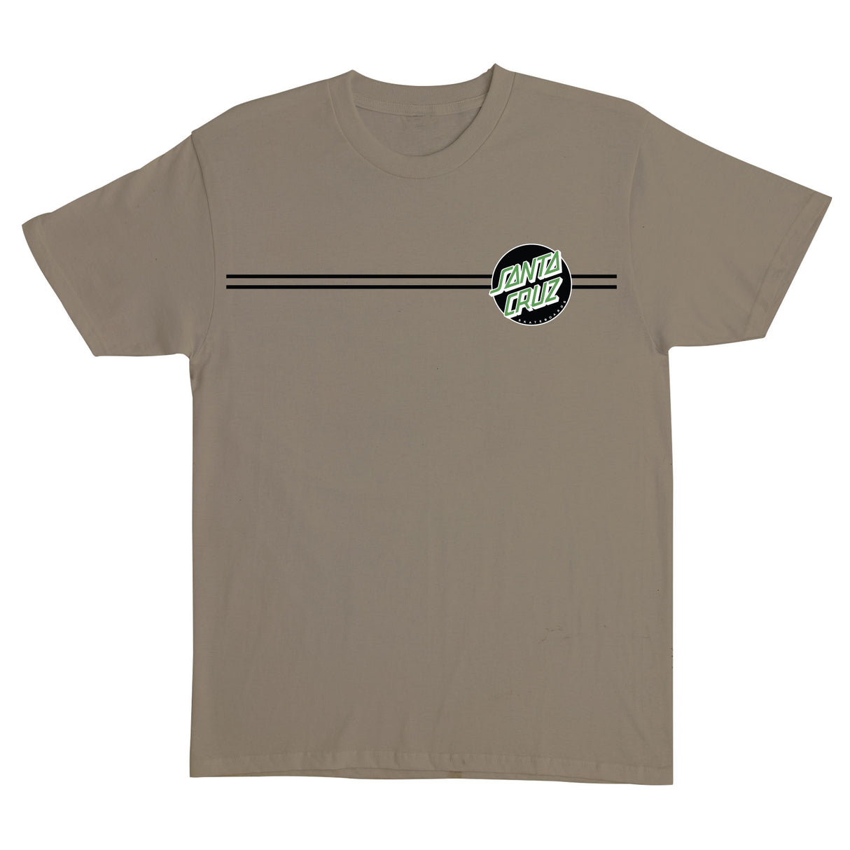 Santa Cruz Other Dot S/S Heavyweight T-Shirt Prairie Dust w/Bk/Grn