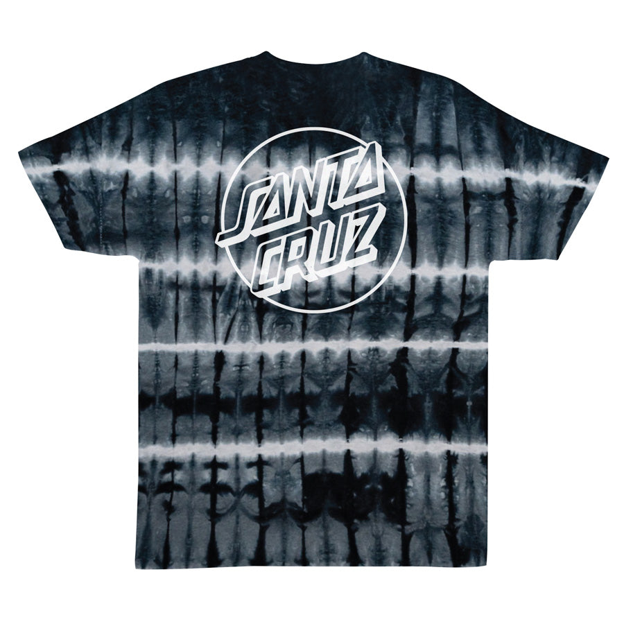 Santa Cruz Opus Dot Midweight Black Shibori S/s Shirt