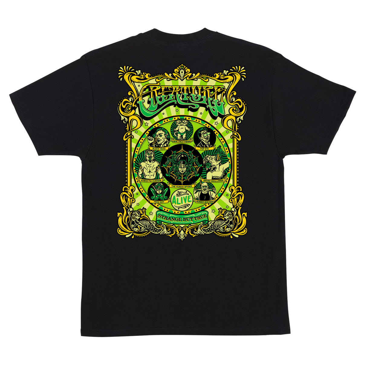 Creature Sideshow Black Heavyweight S/s Shirt