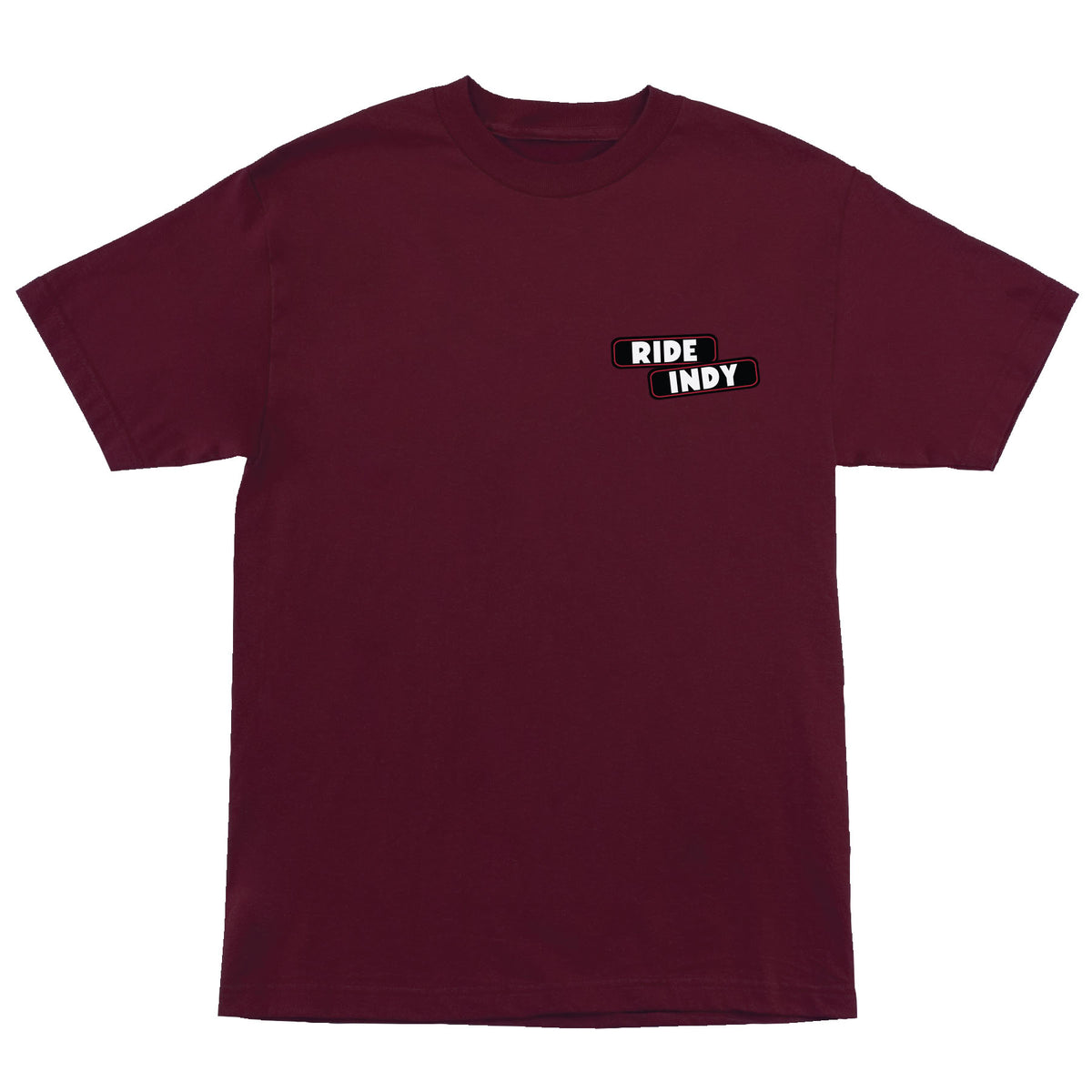Independent Sticker Slap S/s Heavyweight Shirt Maroon