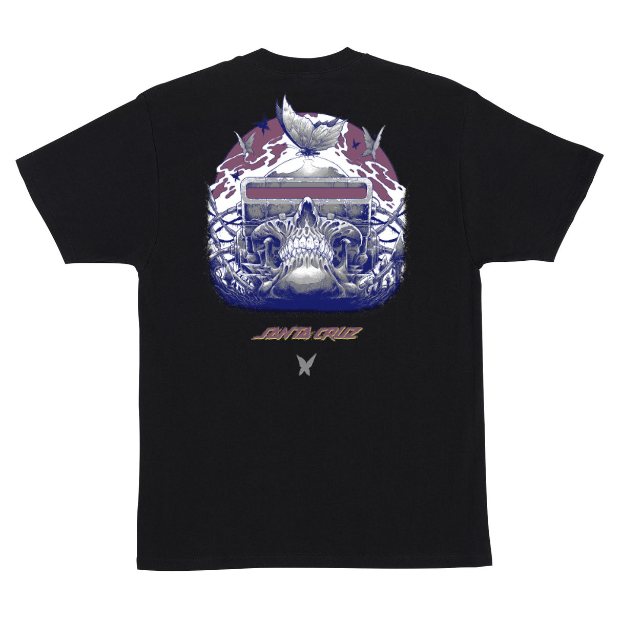 Santa Cruz Wooten Cyber Skull Black S/s Shirt