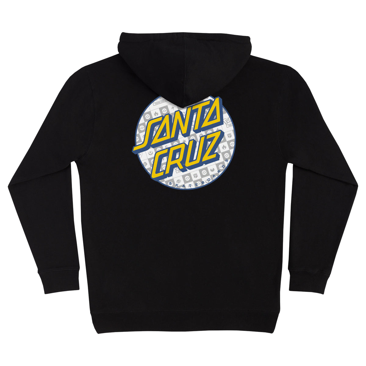 Santa Cruz x Pokémon Energy Dot P/O Hooded Midweight Sweatshirt Black