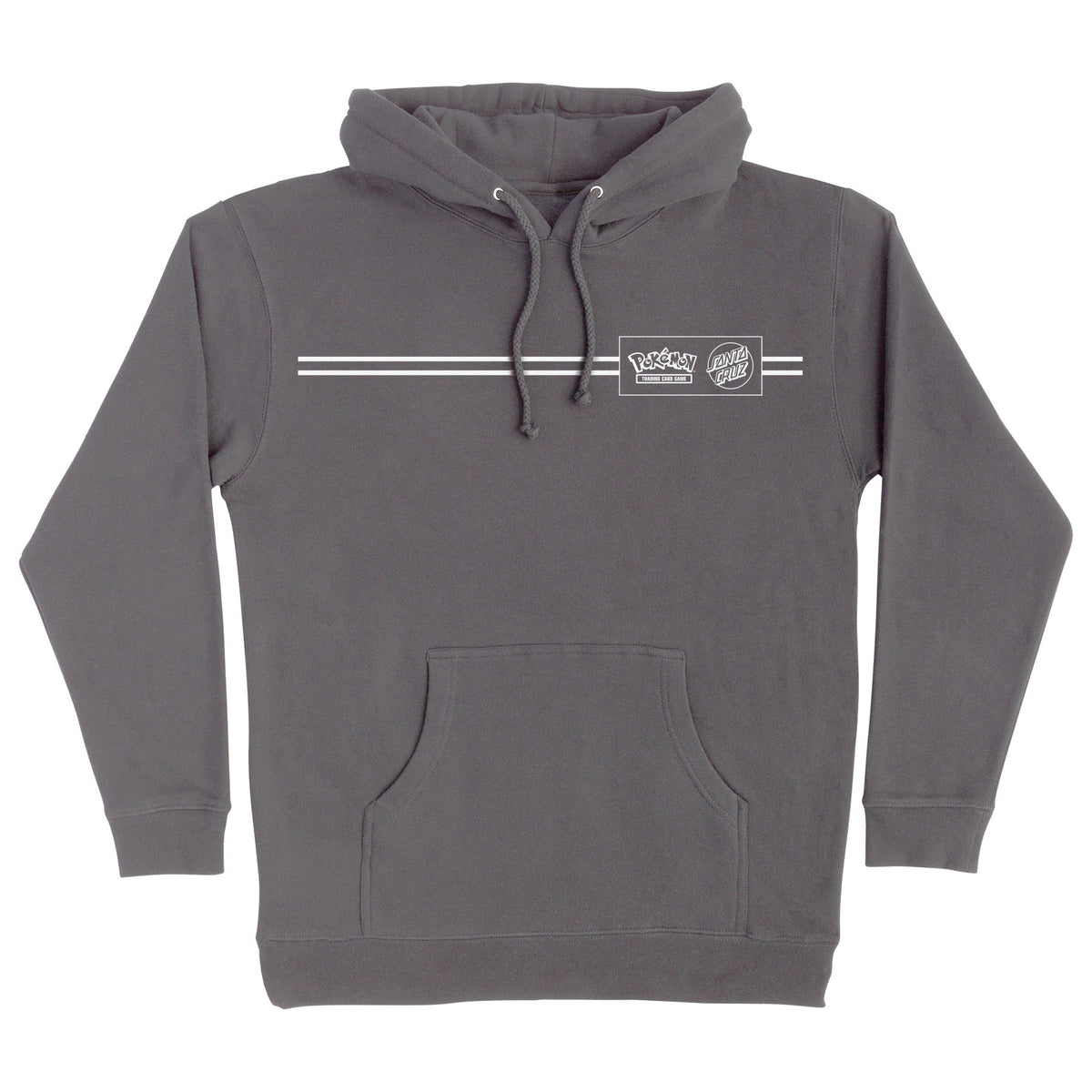 Santa Cruz x Pokémon Energy Dot P/O Hooded Midweight Sweatshirt Charcoal