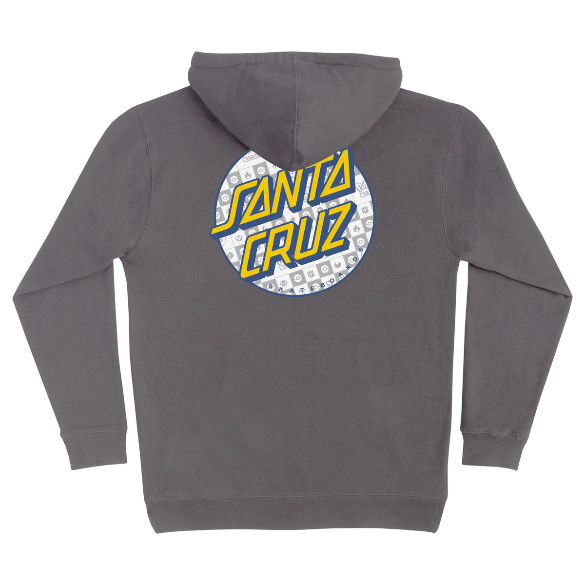 Santa Cruz x Pokémon Energy Dot P/O Hooded Midweight Sweatshirt Charcoal