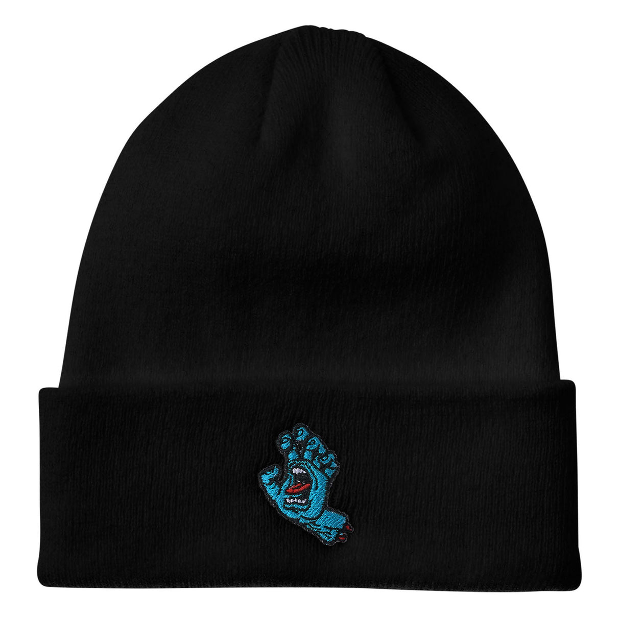 Santa Cruz Screaming Hand Black Long Shoreman Beanie