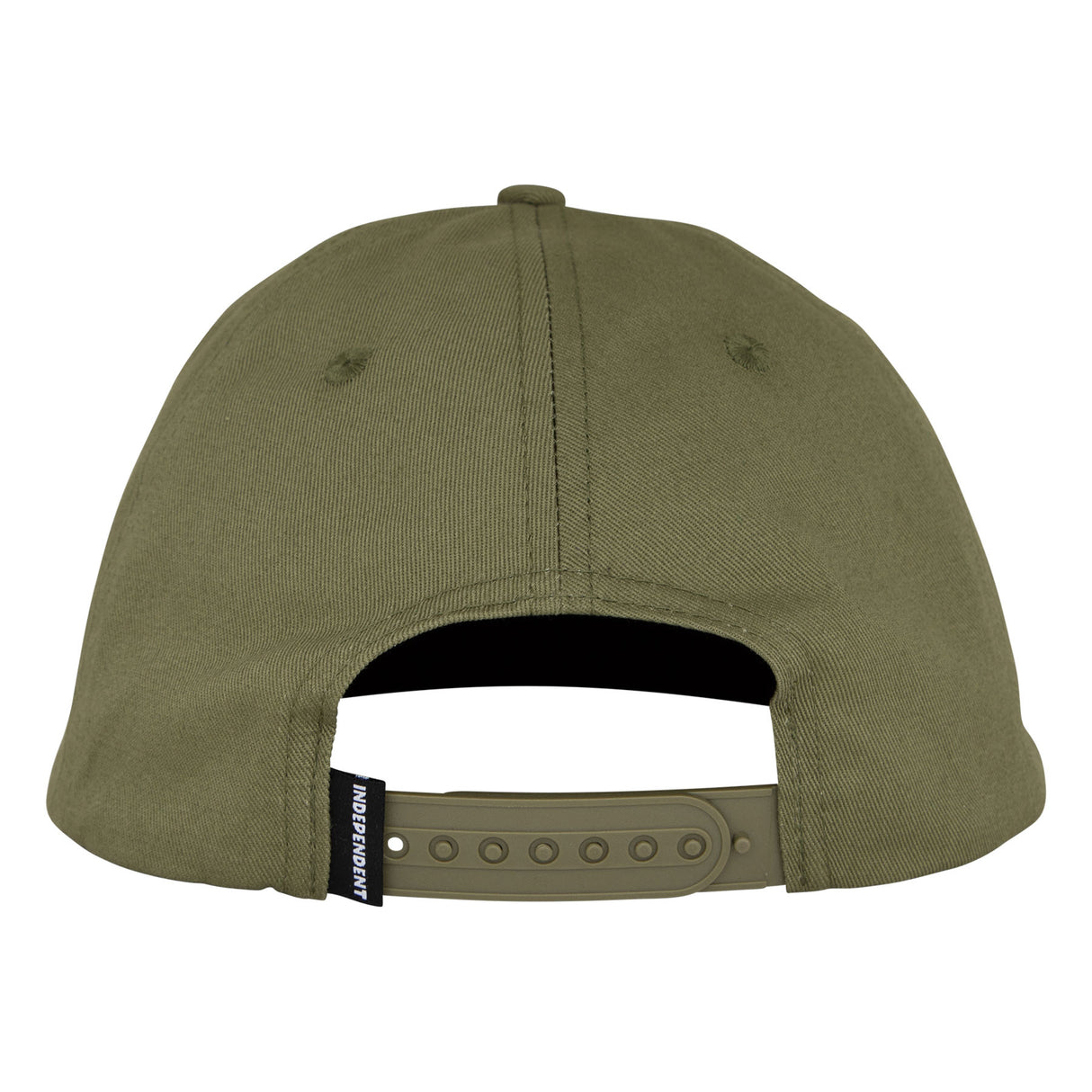 Independent Bar Logo Army Green Snapback Hat