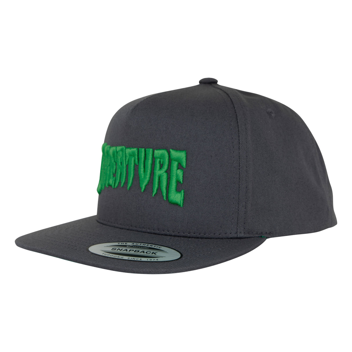 Creature Mono Dark Grey Snapback Hat