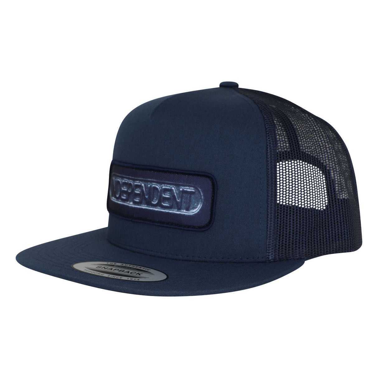 Independent Sand Cast Navy Snapback Hat