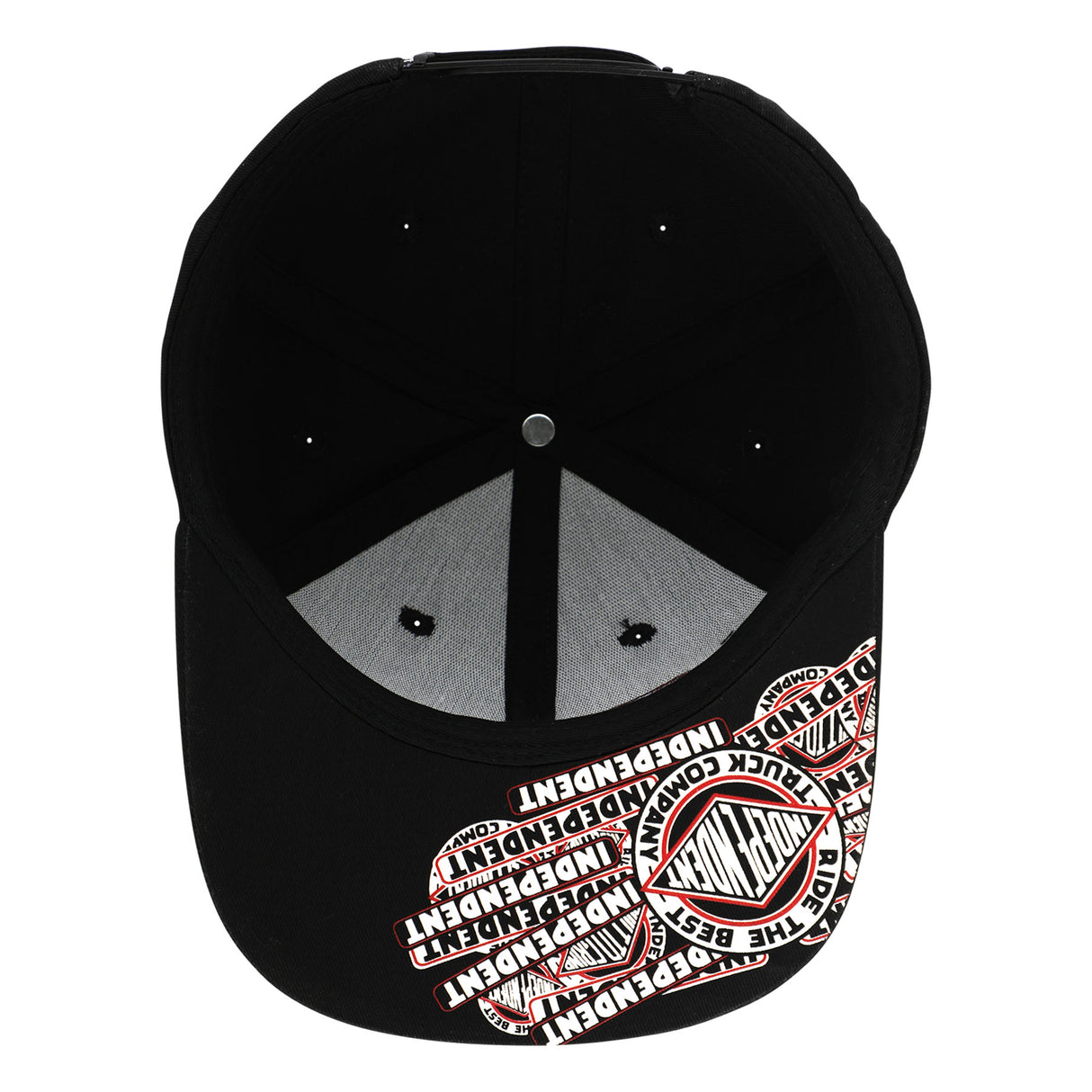 Independent Sticker Slap Black Snapback Hat