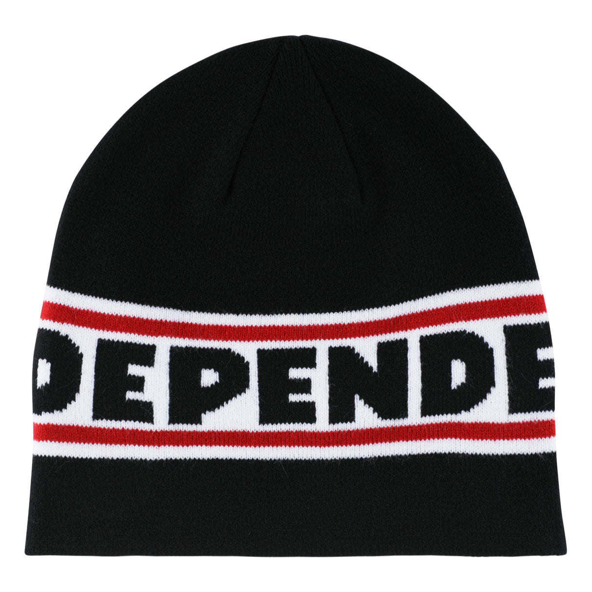 Independent Bar Logo Black Skull Cap Beanie