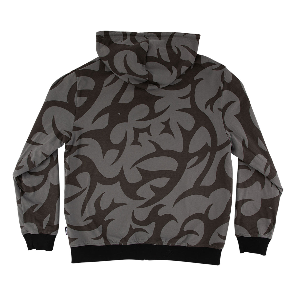 Santa Cruz Dressen Tribal Arch Reversible Zip Hooded Jacket Black