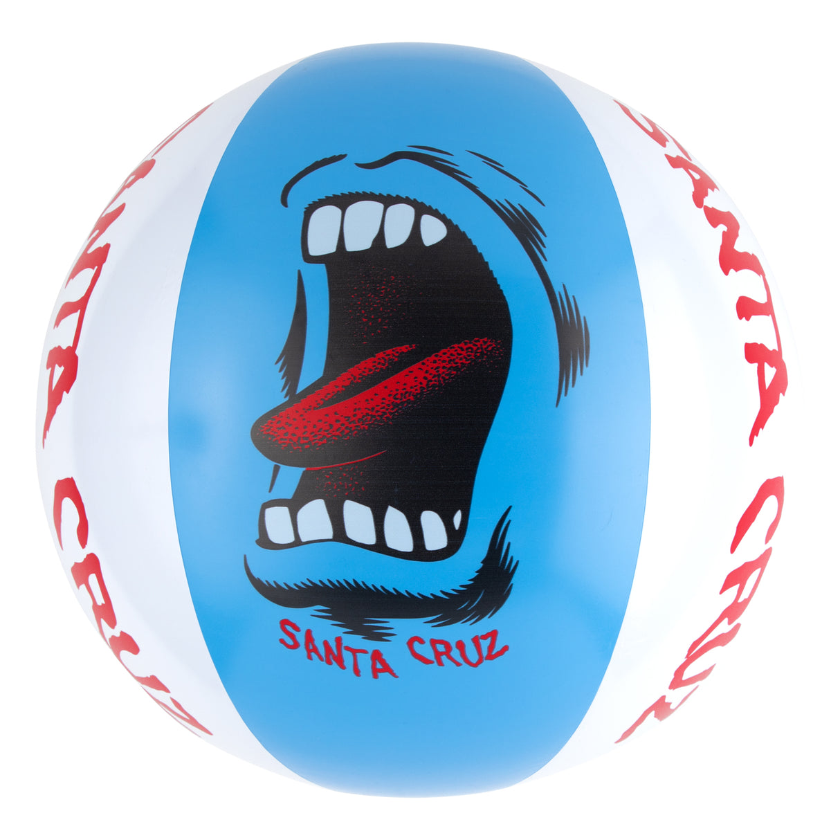 Santa Cruz Screaming Mouth Blue White Beach Ball