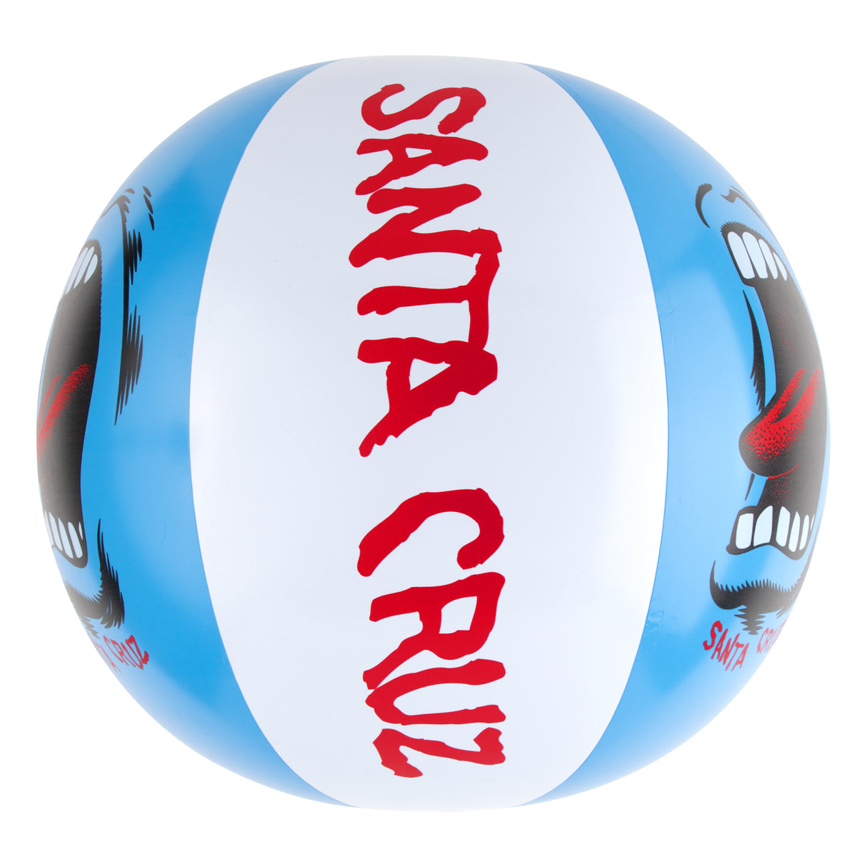 Santa Cruz Screaming Mouth Blue White Beach Ball
