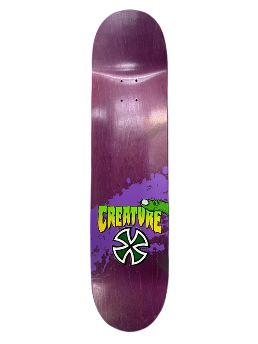 Creature Team Gang Signs Purple 8.5" Classic Skateboard Deck
