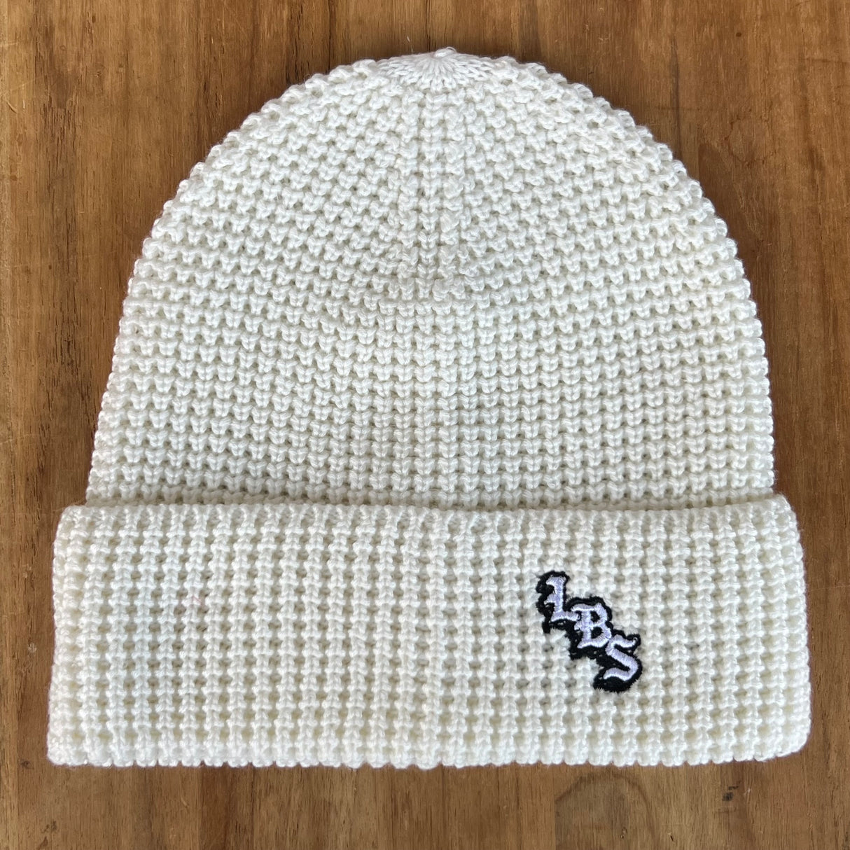 Long Beach Skate LBS Long Side Waffle Knit Beanie