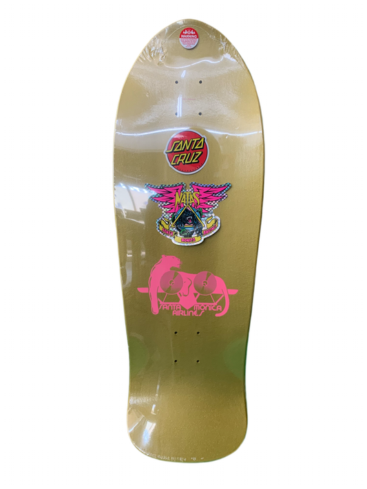 Santa Cruz SMA Natas Panther Gold Foil 2021 Blind Bag Reissue 10.5" Classic Skateboard Deck