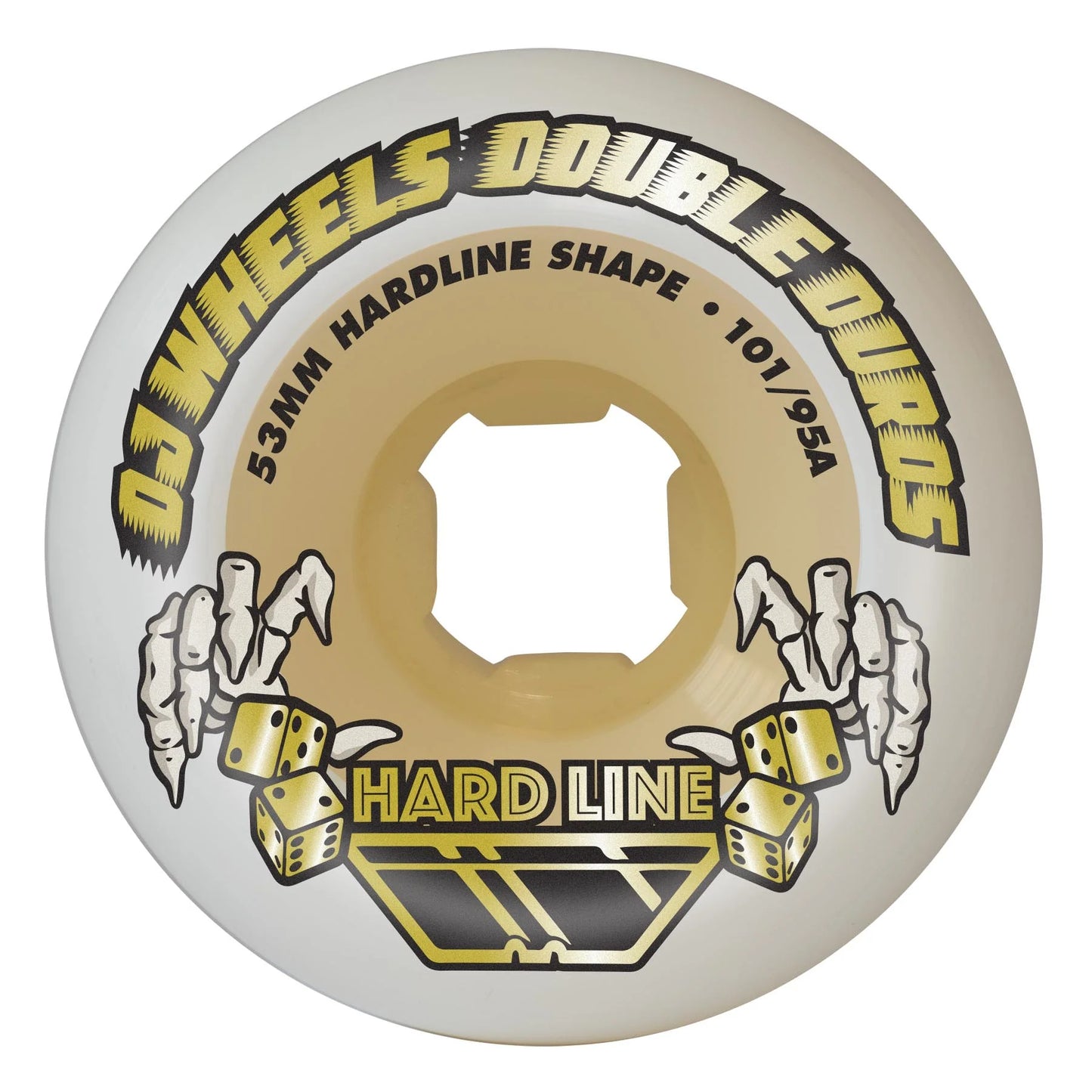 OJ Double Duro Gum Hardline 101a/95a 53mm Wheels