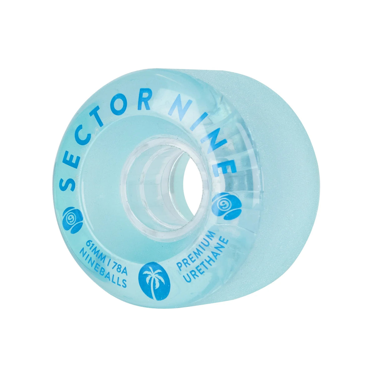 Sector Nine Nineballs Sky Blue 61mm 78a Cruiser Skateboard Wheels