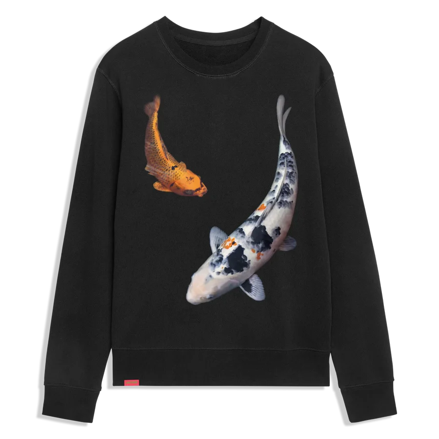 Jacuzzi Koi Black Crewneck Sweatshirt