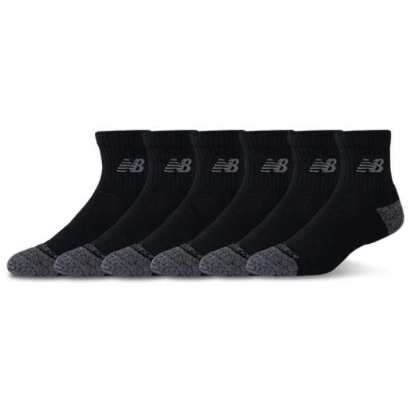 New Balance Quarter Black 6 Pack Socks
