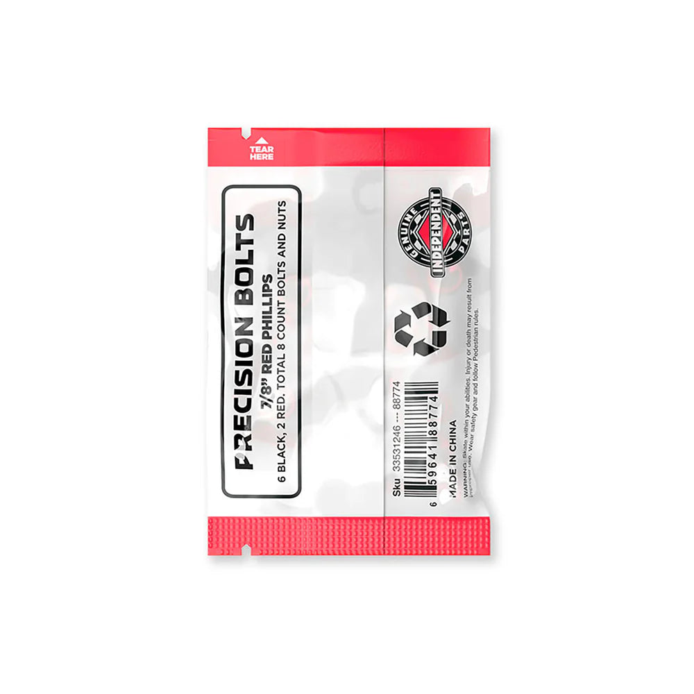 Independent Genuine Parts Phillips 7/8" Black/Red Hardware
