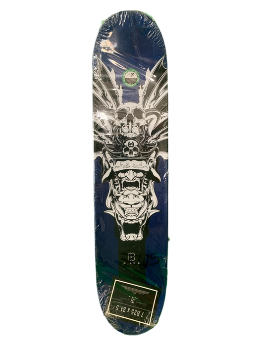 Plan B 2007 Danny Way Samurai Face 7.6" Classic Skateboard Deck