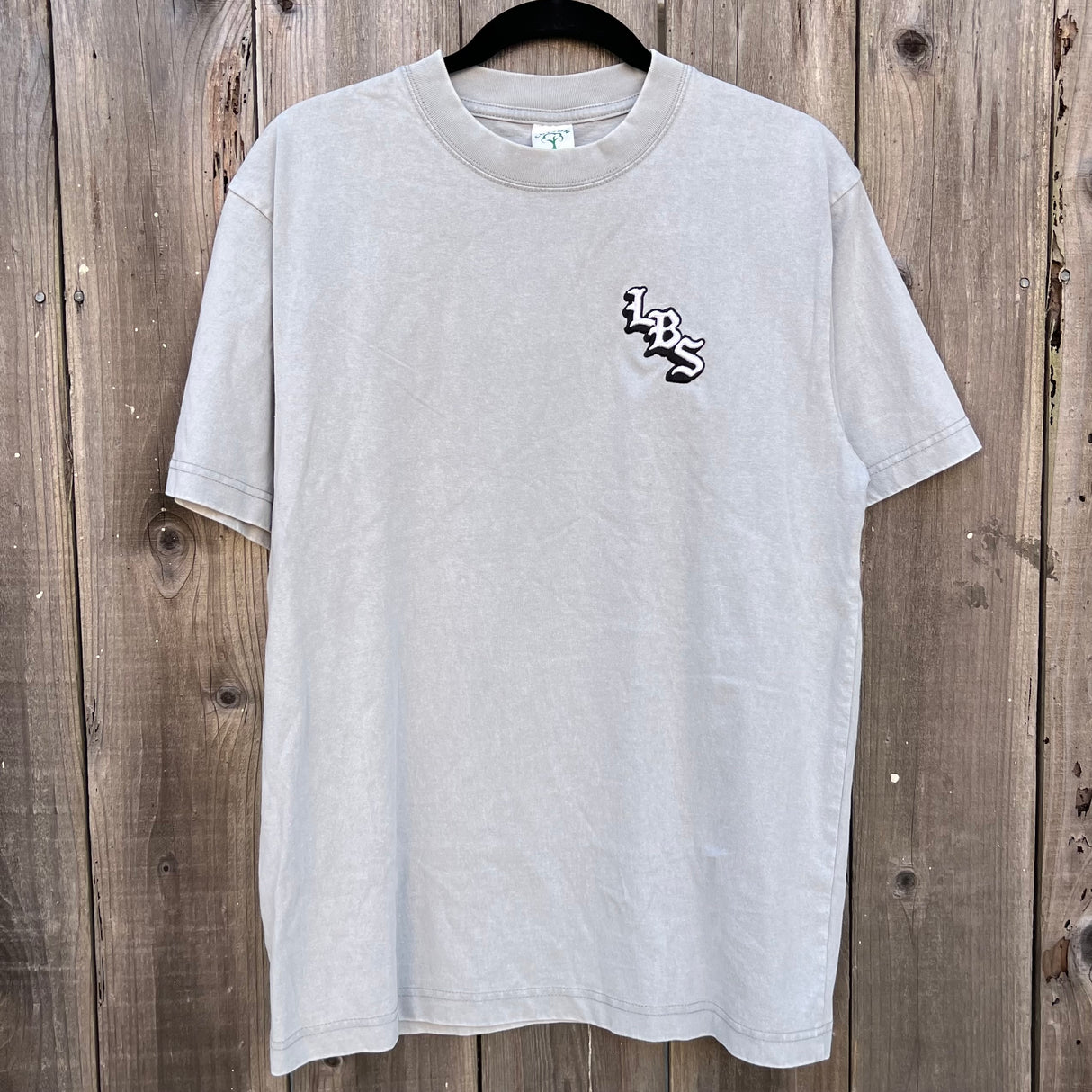 Long Beach Skate Co LBS Long Side Vintage Gray Oversized S/s Shirt