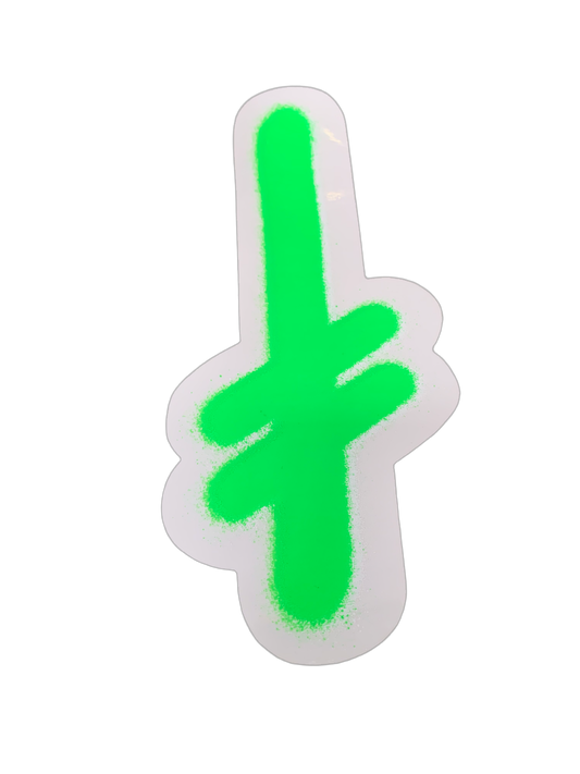 Deathwish Clear Gang Logo Assorted Sticker 4" x 9"