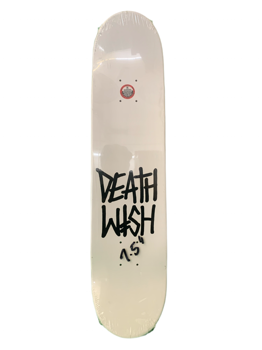 Deathwish Deathspray Bordered Black/White 7.5" Classic Skateboard Deck