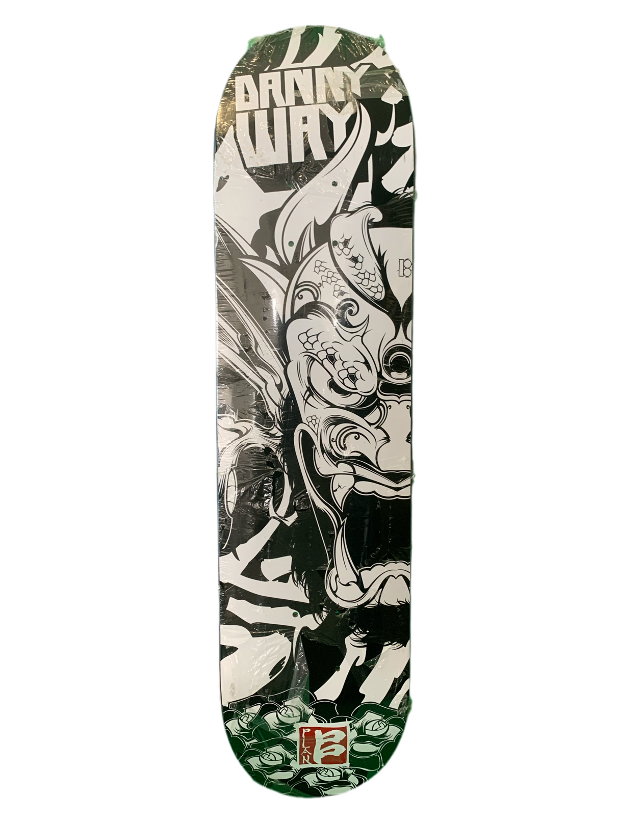 Plan B 2007 Danny Way Samurai Face 7.6" Classic Skateboard Deck