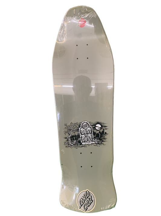 Santa Cruz Rob Roskopp Dust To Dust Black/White 10'' 2007 Reissue Classic Skateboard Deck