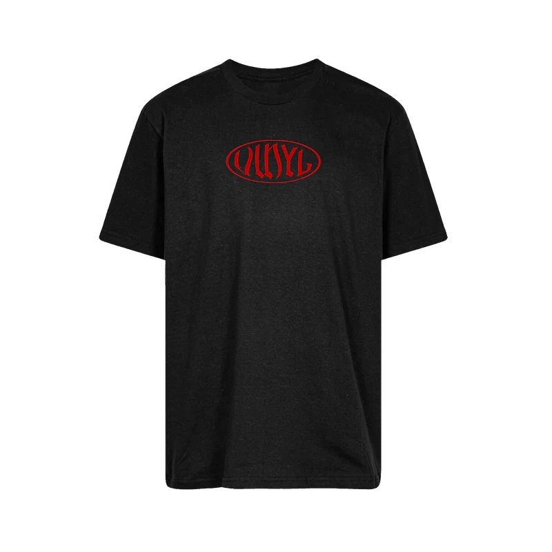 Vinyl Oval Black S/s Shirt