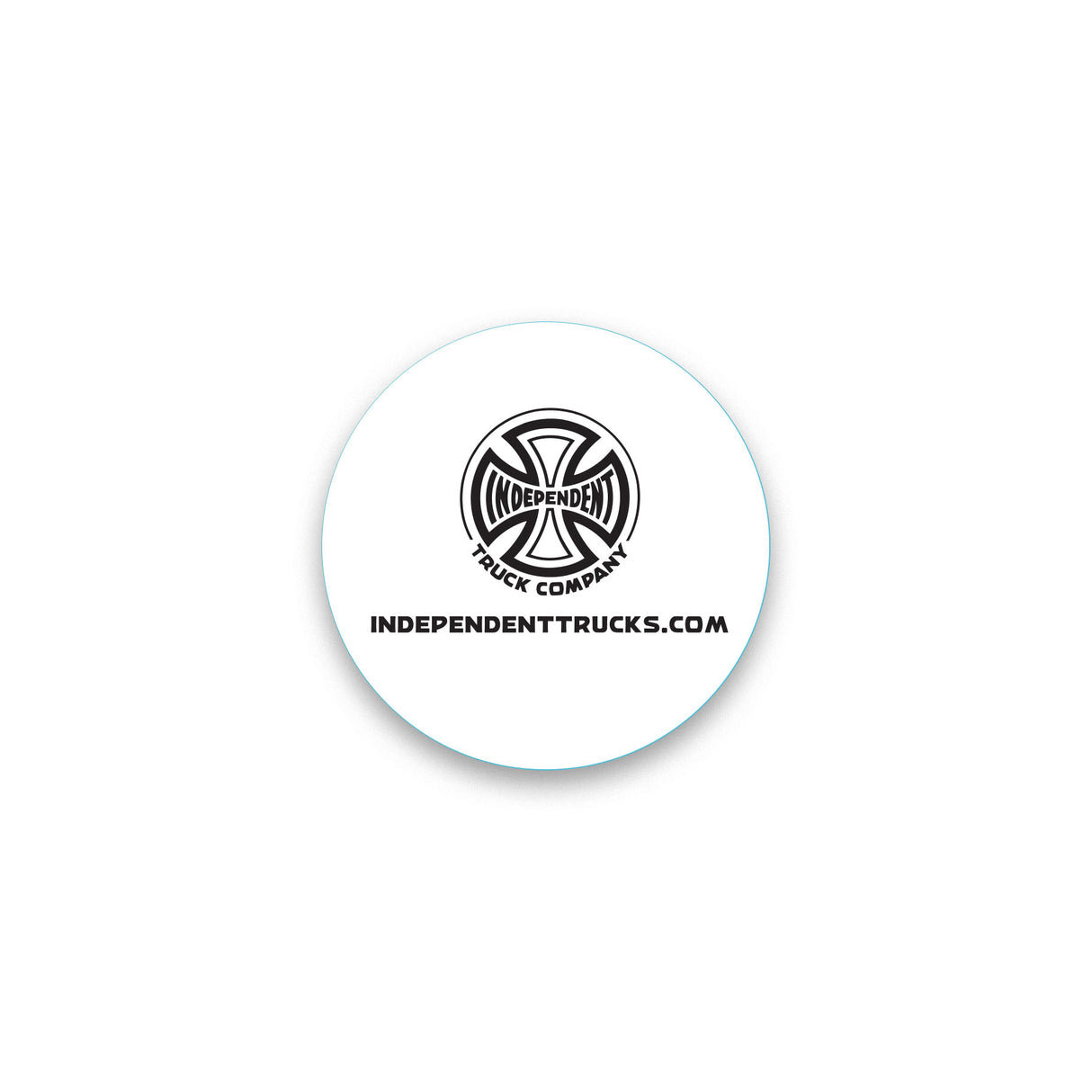 Independent Truck Co Legacy Clear Blue Orange 1 in Sticker