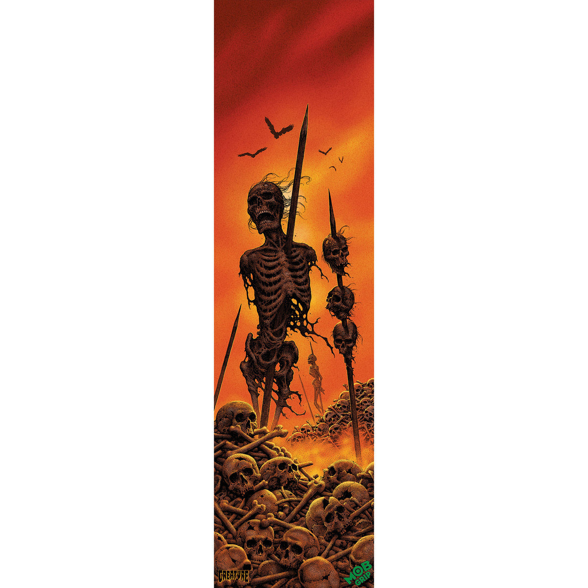 Mob Creature Wasted Grip Tape 9" x 33" Sheet Skateboard Grip Tape
