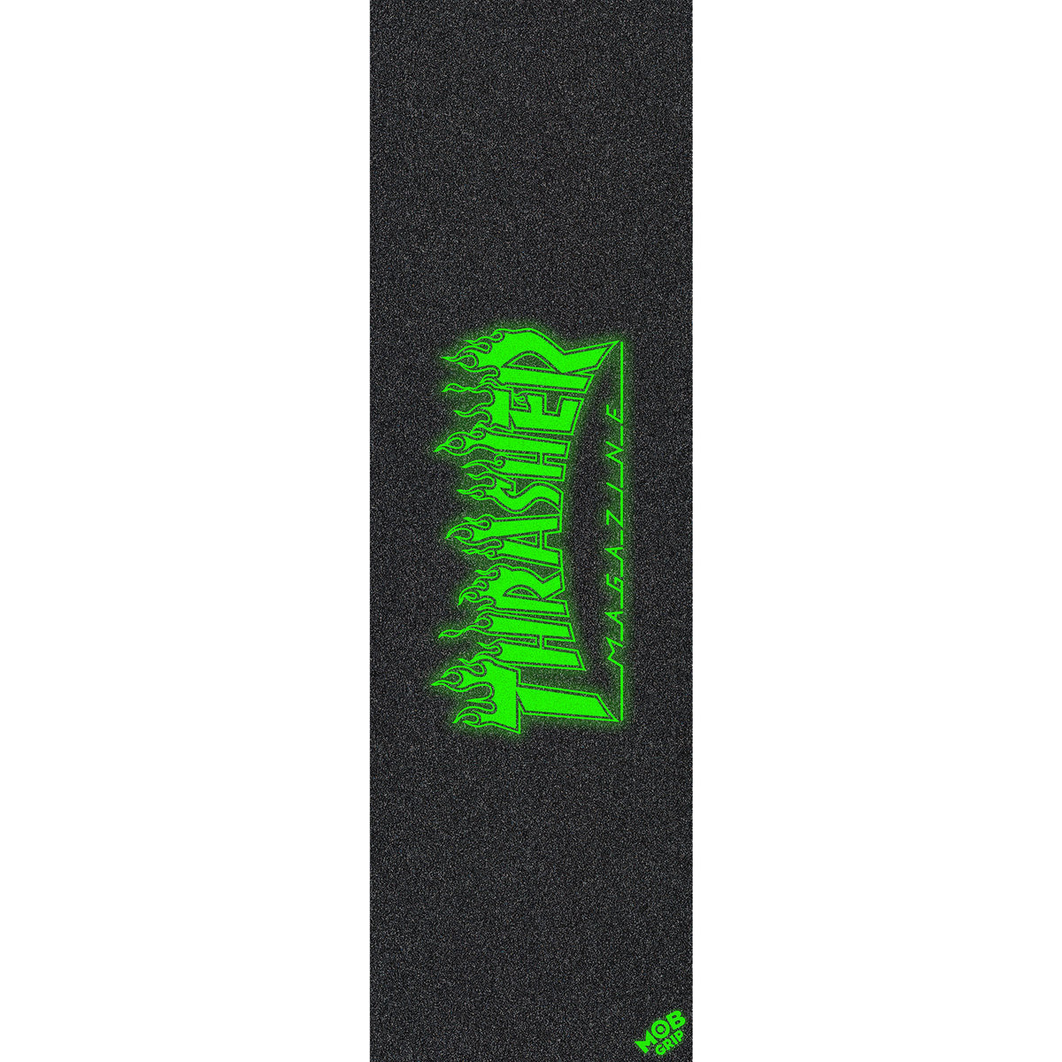 Mob Thrasher Flame Glow Logo Grip Tape 10" x 33" Sheet Skateboard Grip Tape