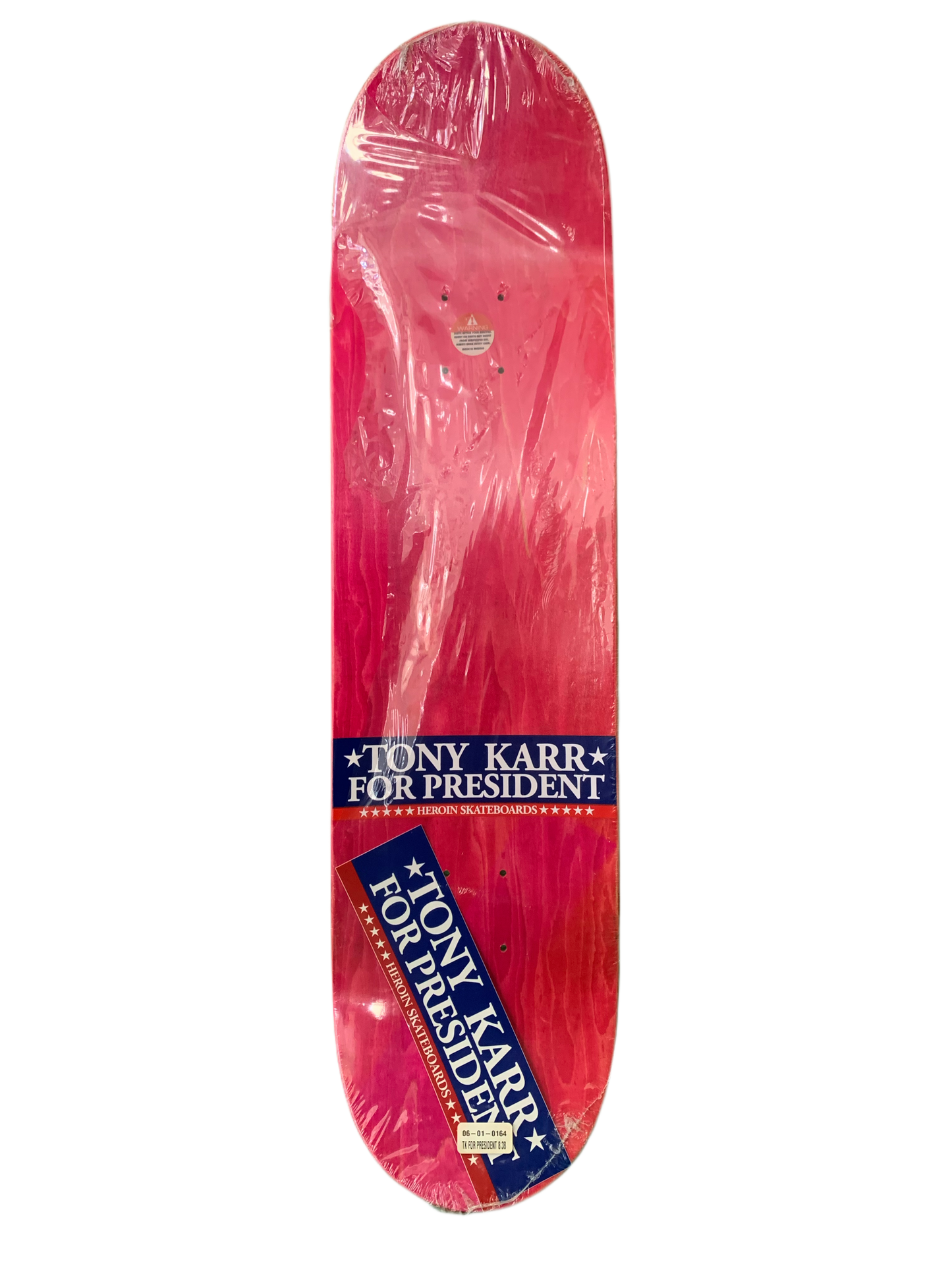 Heroin Tony Karr For President 8.3" Classic Skateboard Deck