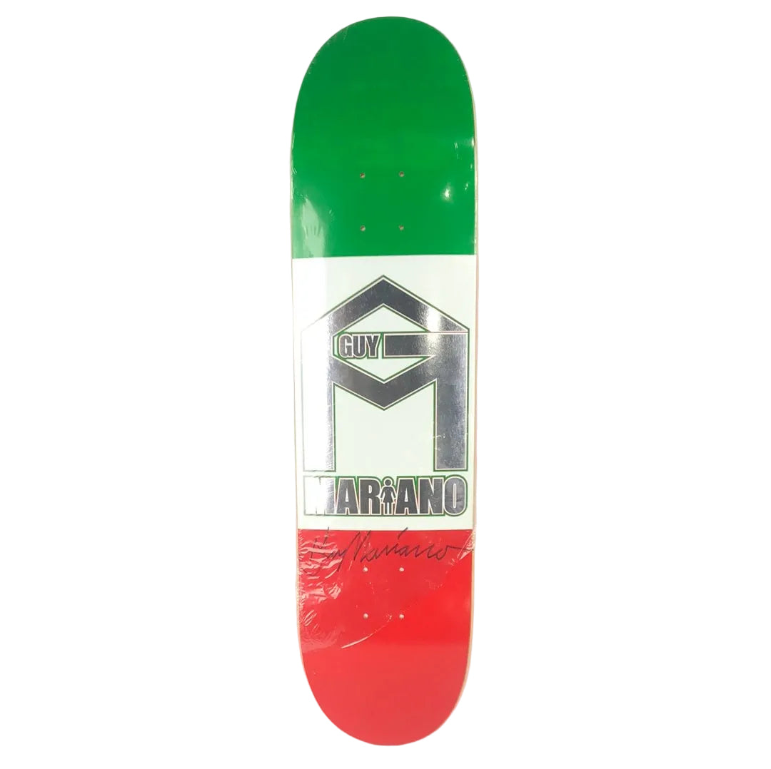 Sk8 Mafia Guy Mariano Autographed Mexican Flag Green/White/Red 8" Skateboard Deck