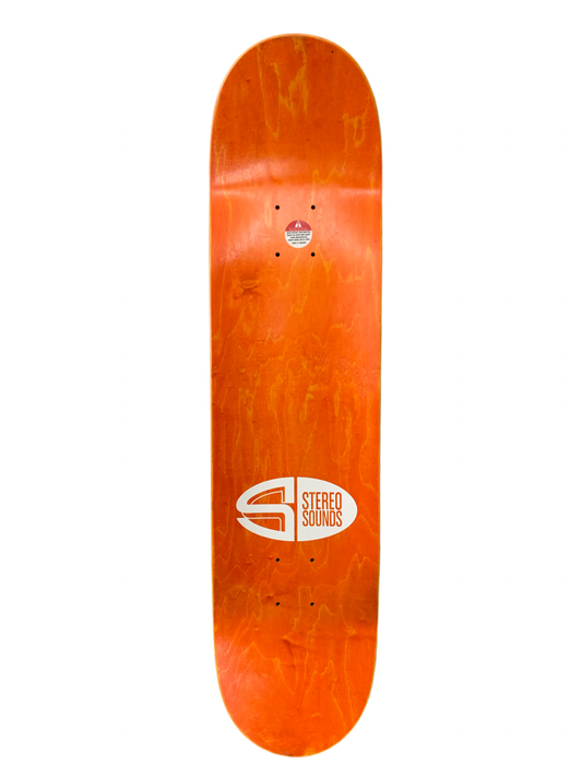 Stereo Logo Grey/Black 8" Classic Skateboard Deck