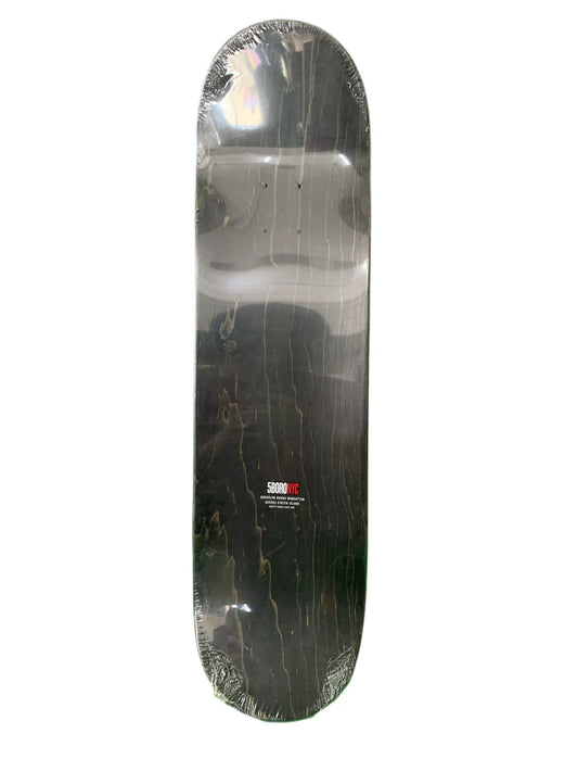 5Boro Cinco Barrios White 8.5" Classic Skateboard Deck
