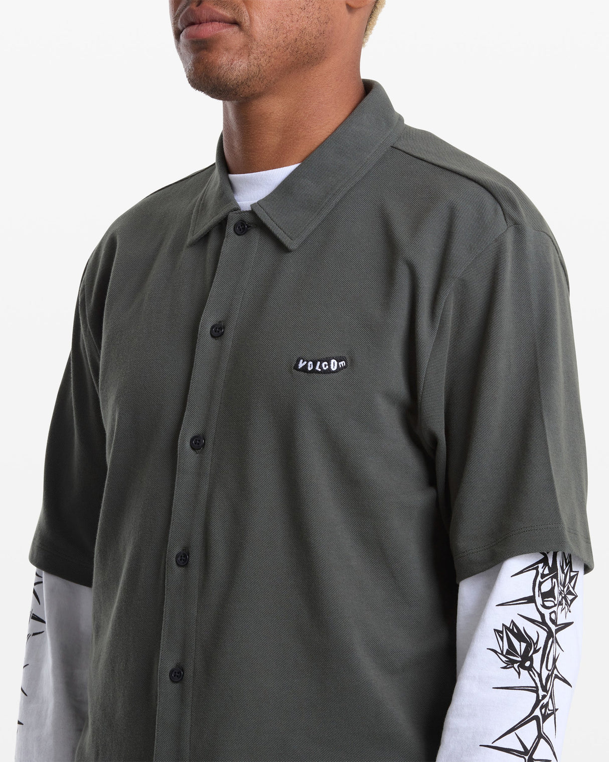 Volcom Chavo Castlerock Button Down S/s Shirt