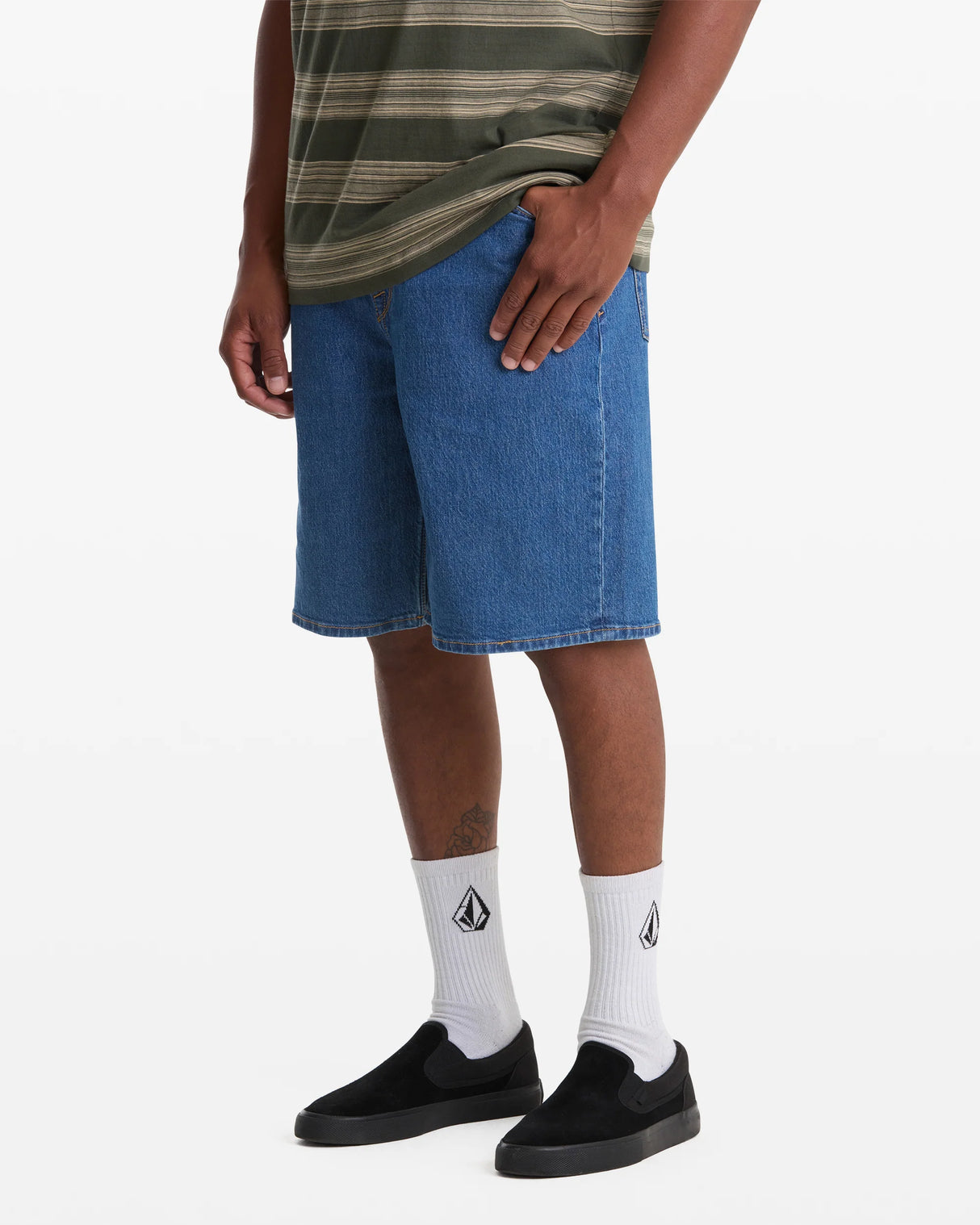 Volcom Billow 22" Bold Blue Denim Shorts