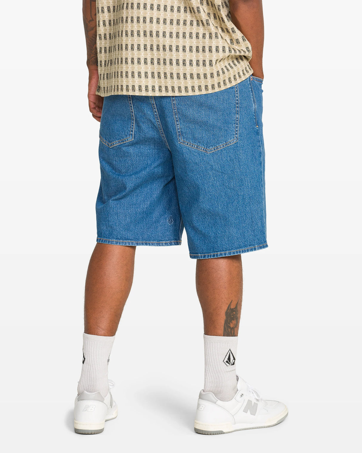Volcom Billow 22" Bold Blue Denim Shorts