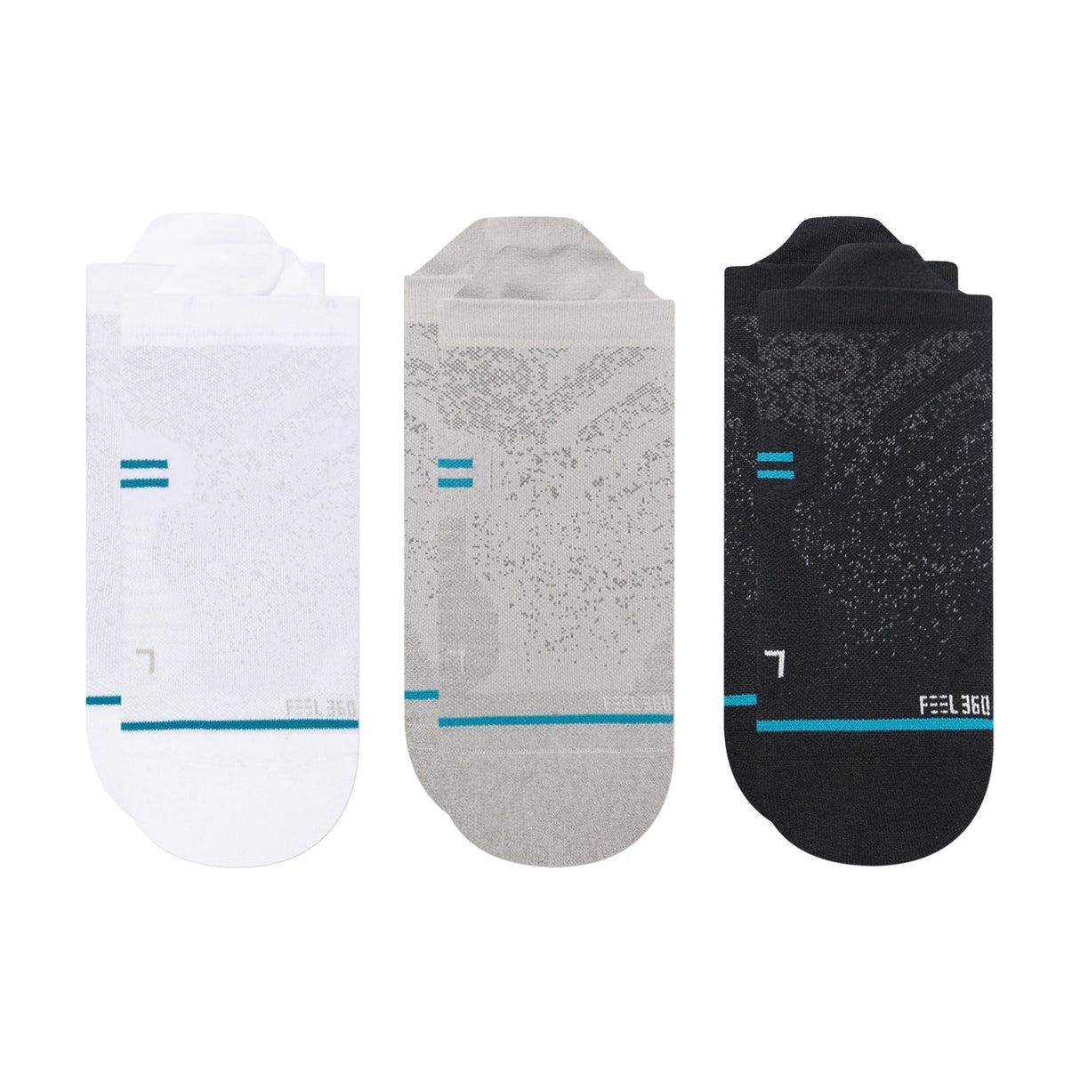 Stance Light Performance Multi Colored 3 Pack Run Tab Socks