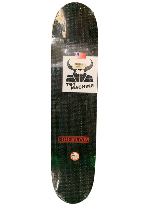 Toy Machine Monster Tie Dye Black/White Slick 7.625" Classic Skateboard Deck