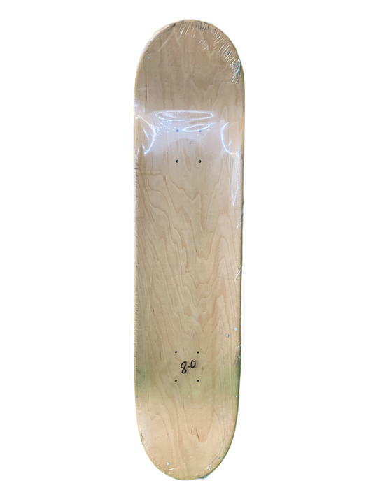 World Industries Trademark Pitchfork Grey 8" Classic Skateboard Deck